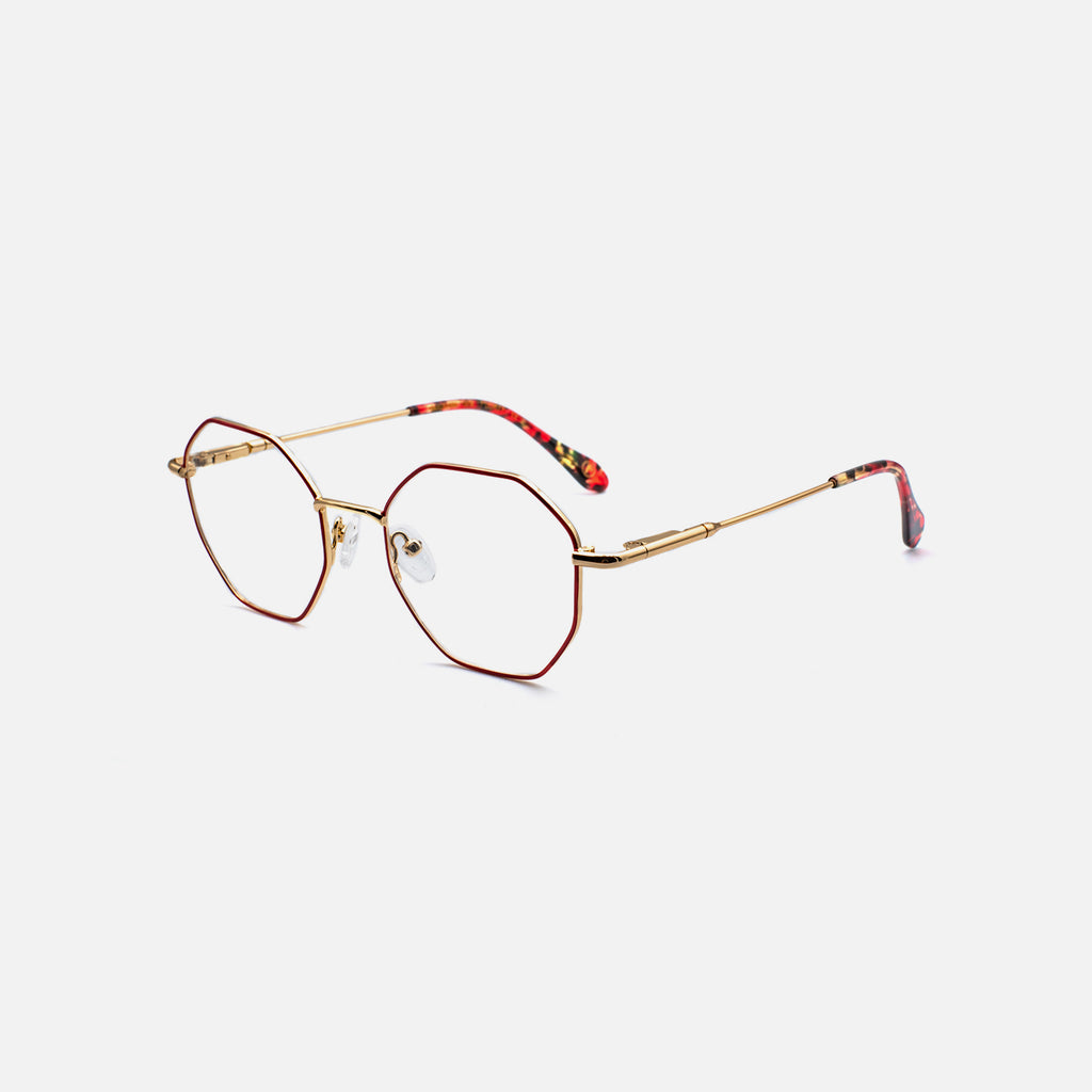 GAFAS_METALICAS-DORADAS_HEXAGONALES_BARCELONA_FLORIT_FLORIT GANDUXER_C2