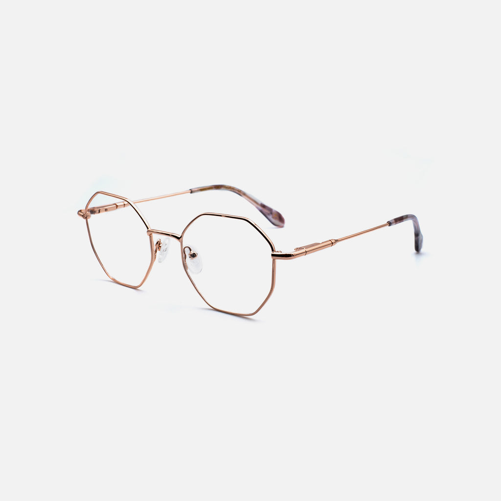 GAFAS_METALICAS-DORADAS_ROSAS_HEXAGONALES_BARCELONA_FLORIT_GANDUXER_C1