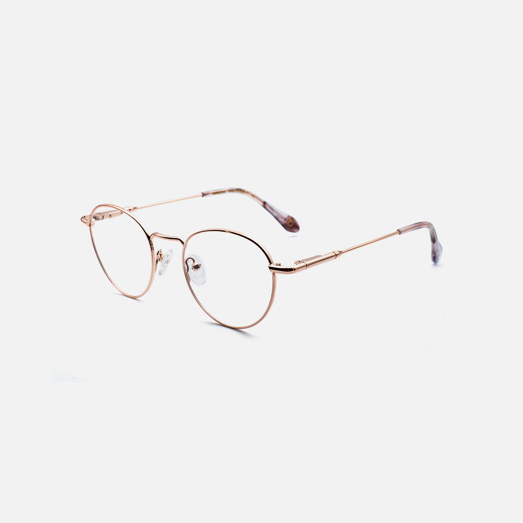 GAFAS_METALICAS_REDONDAS_DORADAS_ROSAS_PEQUEÑAS_BARCELONA_FLORIT VERGOS_C1_2